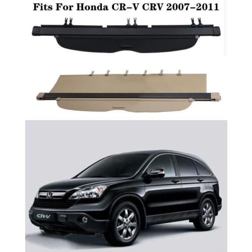High Qualit Car Rear Trunk Cargo Cover Security Shield Screen shade Fits For Honda CR-V CRV 2007-2011(black, beige)