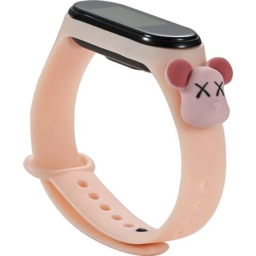 For Cute Strap Replacement Silicone Band Straps Toy band 3 Strap for Accessories NFC
