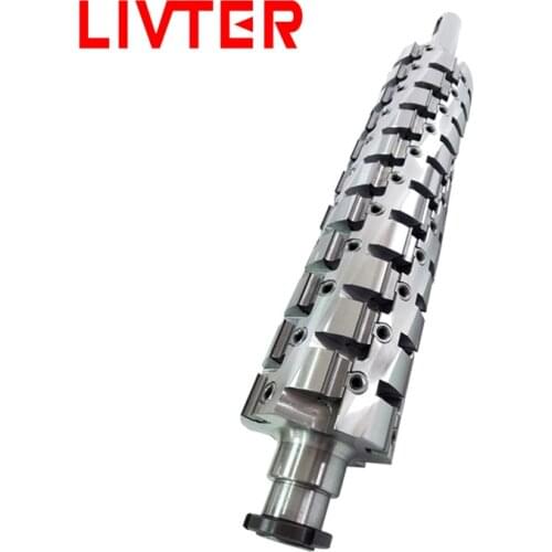 Wood shaving machine cutting head knife planing spindle moulder cutter helical planer carbide blade jointer 15 spiral cutterhead