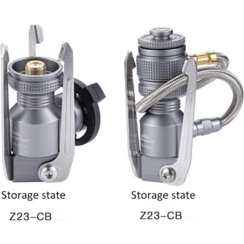 Outdoor Tripod Butane Canister Adapter Collapsible Gas Stove Connector Gas Lamp Tank Stand Connector