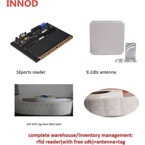 Warehouse management 16 ports impinj r2000 SMA connector support TTL RS232 TCP IP multiple interface