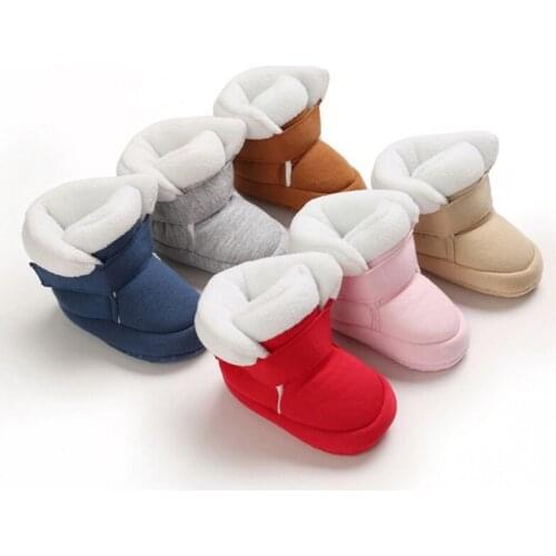 New Winter Baby Girls Shoes Cotton Soft Sole Bootie Shoes Winter Warm Boot Shoes Frist Walking Shoes