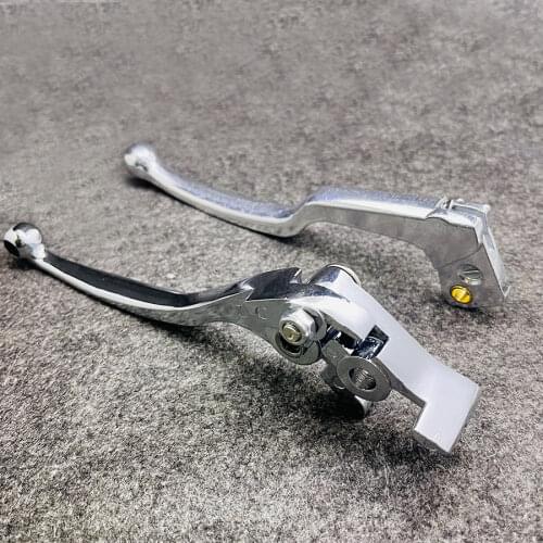 1 Pair CNC Chrome Motorcycle Brake Clutch Levers For Suzuki GSX 600 750 Katana SV 650/S DL 650 V-Strom GSF 400 Bandit GSX-R 750