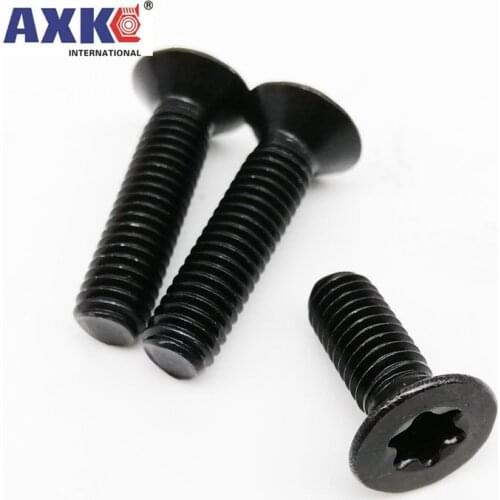 10/50 M2 M2.5 M3 M4 M5 M6 Black 304 Stainless Steel GB2673 Six-Lobe Torx Head Flat Countersunk Screw Six Lobe Bolt Machine screw