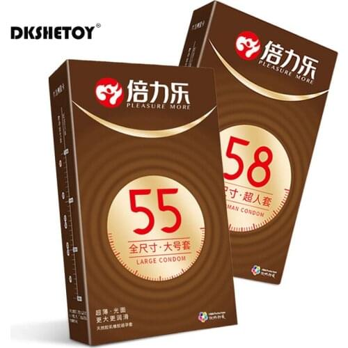 10pcs Baililot Ultrathin Smooth Thin Large Zero Thread Condom Intimate Sex Toy Products For Adult Couples Men Women
