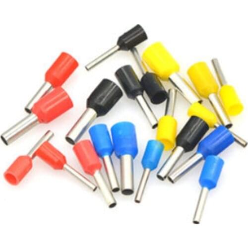 100PCS/lot VE0508 VE0510 VE0512 VE7508 VE7510 Cable Tube insulating Insulated terminals Cable Wire Connector Crimp Terminal