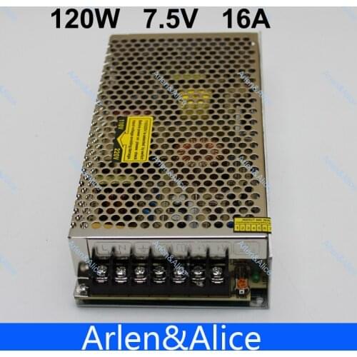 120W 7.5V 16A Single Output Switching power supply for LED Strip light