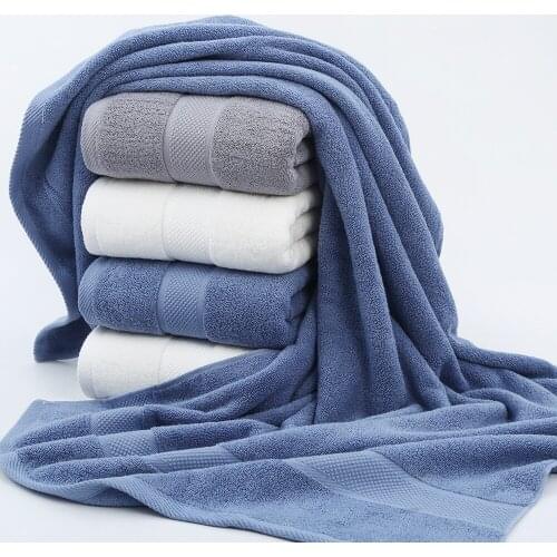 70x140cm Adult 100% Cotton Bath Towel Strong Water Absorption Soft Comfortable Bathroom Face Towel Sets 3 Colors Solid Towels