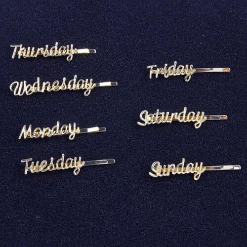 2019 Fashion Letter Hairpins Princess Crystal wedding Rhinestone Hair Clips Headwear pins Bridal hair Accessories