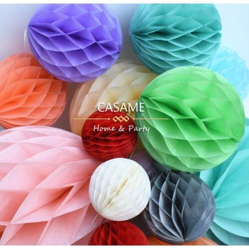 4'' 10cm 10PCS Baby Shower Mix Colors Tissue Paper Lantern Honeycomb Ball For Home Wedding Birthday Party Decoration