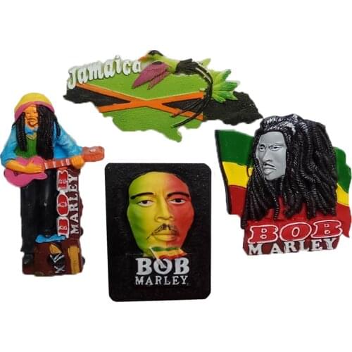 4 pieces / lot)Jamaica souvenirs personalized creativity refrigerator stickers