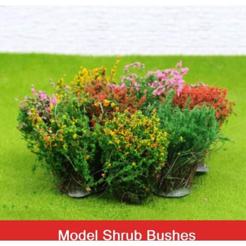 8pcs DIY handmade model shrubs flowers sand table construction materials finished brushes