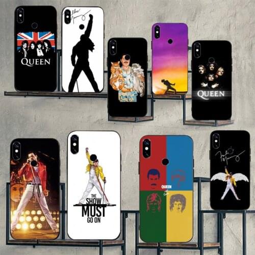 Rock singer Freddie Mercury Queen Phone Cases For Xiaomi Redmi 7 9t 9se k20 mi8 max3 lite 9 note 8 9s 10 pro cover funda coque