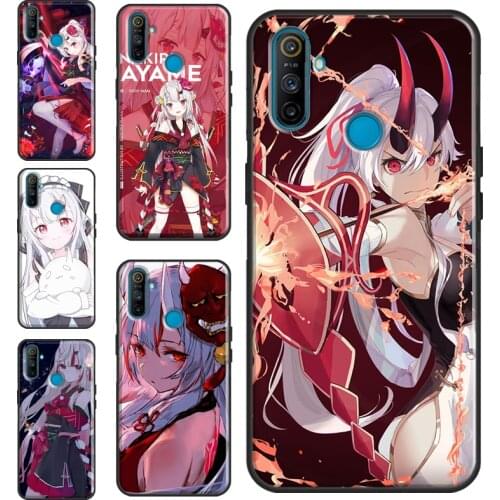 Nakiri Ayame Hololive Anime For Realme 8 Pro 6 7 Q3 Pro GT Neo C15 C3 C21 C11 Phone Case For OnePlus 9 Pro 8 7T 8T 9R
