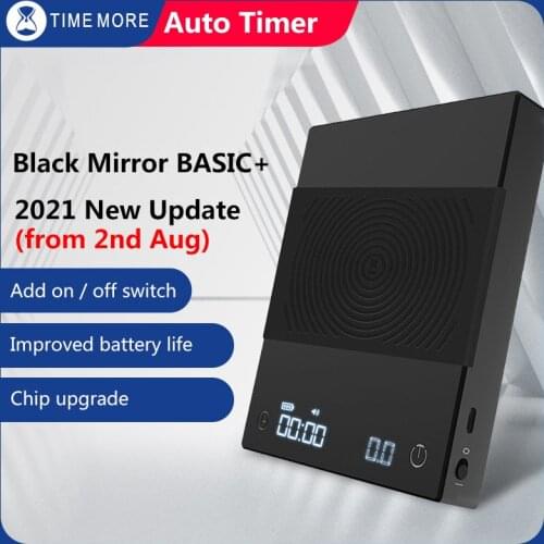 Timemore Black Mirror Scale Coffee Scale Smart Digital Scale Pour Coffee Electronic Drip Coffee Scale With Timer 2kg Scale USB