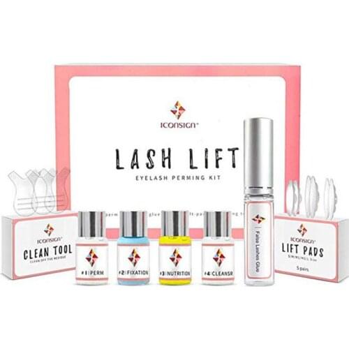 ICONSIGN Professional Eyelashes supplement nutrition curling tool 1 set of eyelashes lifting perm kit salon beauty lotion