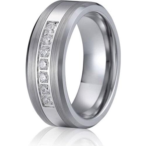 Big Tungsten Ring Wedding Bands Love Alliance titanium stainless steel jewelry couple rings for men and women large size 15