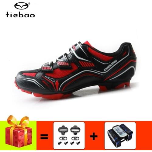 TIEBAO mountain bike shoes men women breathable cycling sneakers add cleats sapatilha ciclismo mtb racing spinning bike shoes