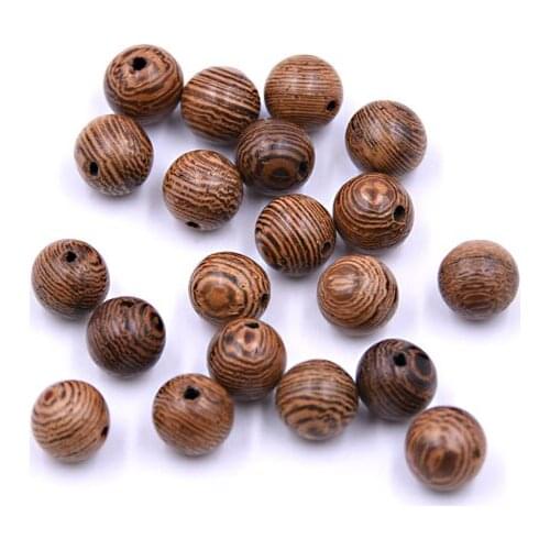 100Pcs/lot 6-12mm Natural Color Round Wood Beads Jewelry Making Wooden Loose Bead For DIY Necklace Bracelet
