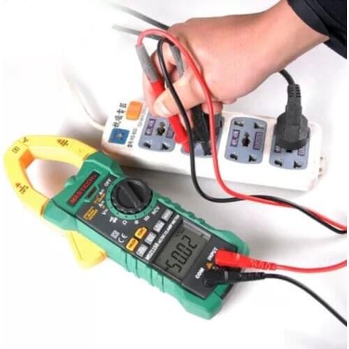 MASTECH MS2115B Digital AC/DC Clamp Meter with 6000 Counts NCV True RMS AC/DC Voltage Current Tester Detector with USB