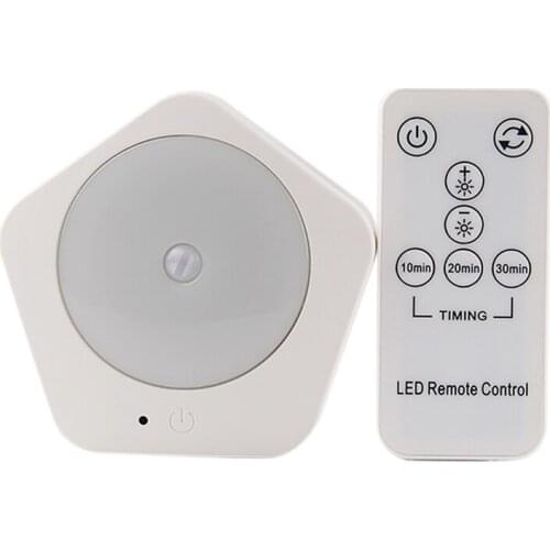 Motion Sensor Timing Night Light Remote Control Bedside Wall Lamp With Memory Function Adjustable Brightness
