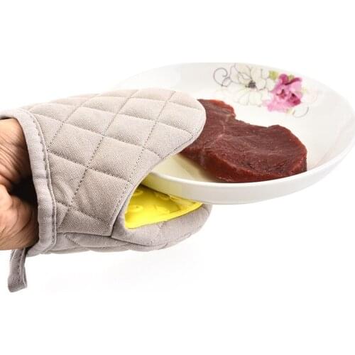 One Piece Silicone Anti-scalding Oven Gloves Mitts Kitchen Silicone Gloves Tray Dish Bowl Holder Baking Insulation Hand Clip