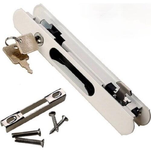 Single-sided Broken Bridge Sliding Aluminum Lock Window Hook Lock Buckle Sliding Window Lock Aluminum Alloy Hook Lock Door Lock