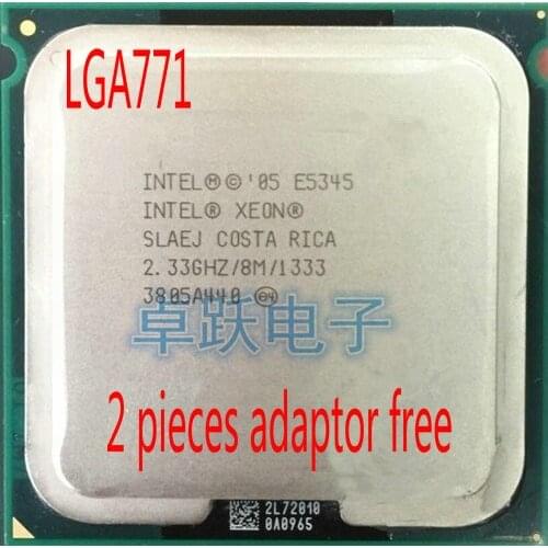 Original Intel Xeon E5345 CPU processor /2.33GHz /LGA771/8MB L2 Cache/Quad Core/ server CPU Free Shipping scrattered pieces