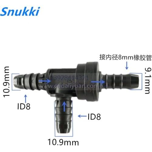 Tee connector plastic one-way valve T type non-return valve one way valve air pump vacuum check valve 2pcs a lot