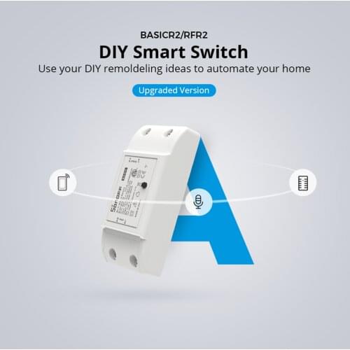 SONOFF BasicR2 RFR2 ETL DIY Switch Wifi Switch Breaker Moudle Timer e-WeLink APP Remote Control Works with Alexa Google Home