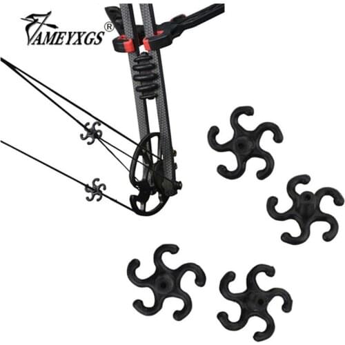 10pcs Archery Bowstring Stabilizer Rubber Silent Shock Absorber Compound Bow Strings Damper For Shooting Hunting Accessories