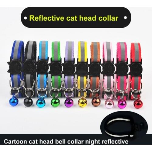 Reflective Nylon Dog Cat Collar Night Safety Flashing Light Up Adjustable Dog Leash Pet Collar Plastic Lock Pet Accessories