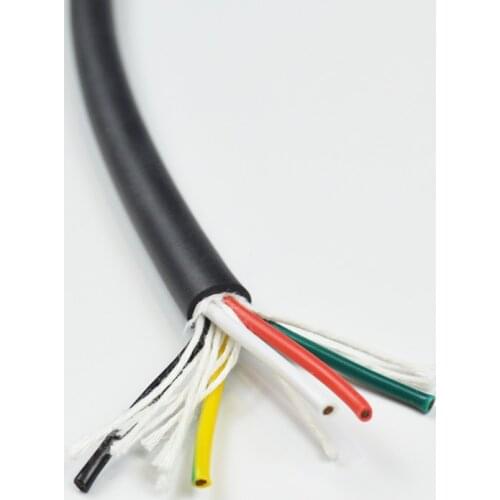 TRIUMPHCABLE / SHENGPAI Black High flexible 10 M RVV 1.0 mm 2/3/4/5 cores strand copper power wire soft cables multi core cable