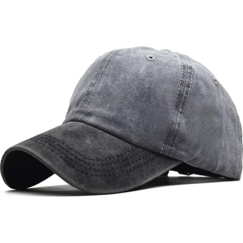 Vintage Washed Distressed Baseball Cap Twill Fitted Dad Hat Unstructured Low Profile Plain Cotton Cap Unisex Style Headwear
