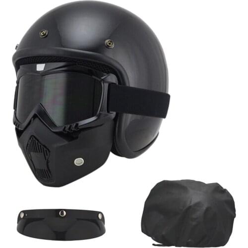 Motorcycle vintage helmets MTB ATV Dirt bike 3/4 Helmets Skull Cool Goggles Personalized ruby helmet motorcycle