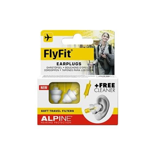 Alpine FlyFit private plane flight earplugs essential buck decompression aviation earplugs anti-noise swim ear plugs