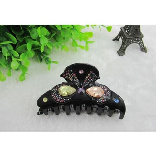 1Pcs Elegant Crystal Hairpins Hair Ornaments Hair Clip Rhinestone Crab Hair Claws Women Headwear