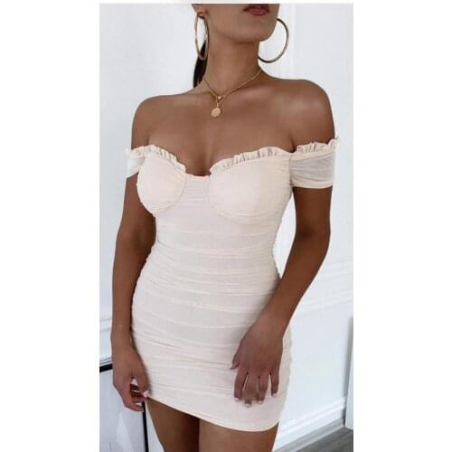 High Quality Beige Nude Strapless Lace Patchwork Rayon Bandage Dress Sexy Fashion Party Bodycon Women Dress