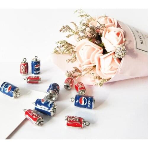 10pcs drinks charm enamel charm for jewelry making fashion charm earring pendant fashion charms
