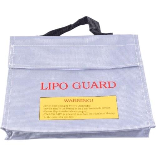 240*65*180mm fireproof lipo battery protection bag charge sack storage bag with handle