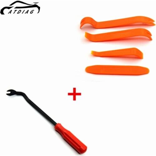 4Pcs Auto Car Radio Panel Door Clip Panel Trim Dash Audio Removal Kit Repair Hand Cockpit Pry Tool Accessories