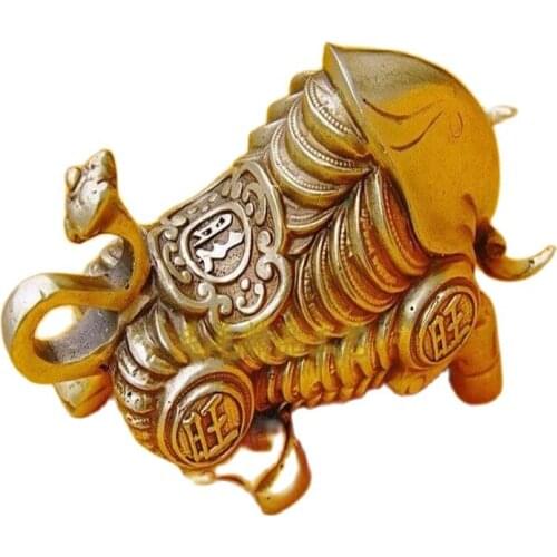Large Copper Cattle Bull Stock Financial Money Luck Ornaments Are Essential