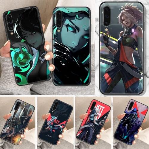 Valorant Shooting Game Phone Case For Samsung Galaxy A 10 12 20E 21S 30 32 40 50 51 52 70 71 72 5 6 7 2016 2018 black painting