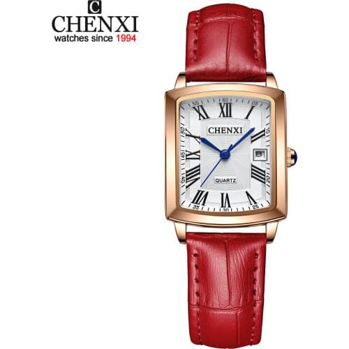 CHENXI Fashion Women Watches Top Brand Luxury Waterproof Ladies Quartz Watch Leather Strap Wristwatch Female Clock Montre Femme