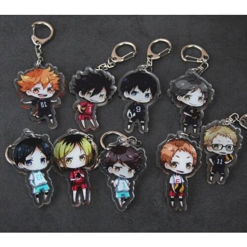 Cosmile Haikyuu!! Oikawa Volleyball Oikawa Tooru Kuroo Tetsurou acrylic keychain Keyring pendant Accessory Cute fashion Gift