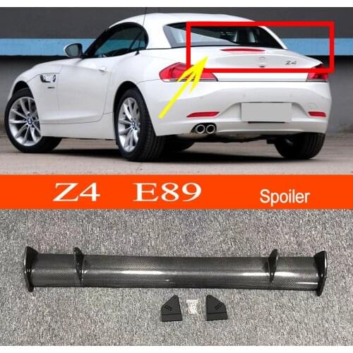 E89 Real Carbon Fiber GT-style Car-styling Sporty Rear Trunk Wing Spoiler for BMW Z Series E89 Z4 2009-2016