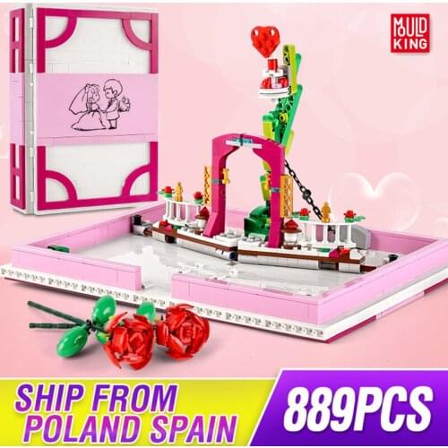 MOULD KING 10022 Creative Toys The MOC Romantic Love Proposal Wedding Book Model set Building Blocks Bricks Valentines Day Gift