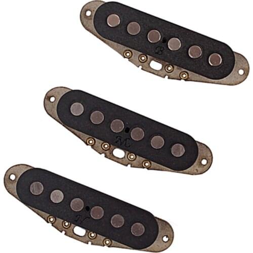 Prebuilt constructed N.M.B humbucker pickup flatwork with alnico rod magnets
