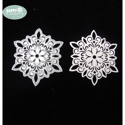 Happymems Flower Cutting Dies Card Making Silver Metal Dies Cut Irregular Figure DIY Crafts Embellishments Scrapbooking Decor