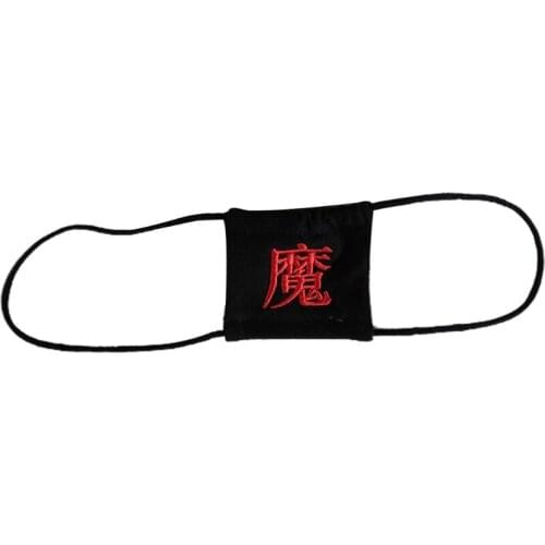 K3NF Embroidery Gothic Eye Patches Comfortable Square Single Eye Covers Cosplay Theme Party Accessories Halloween Props